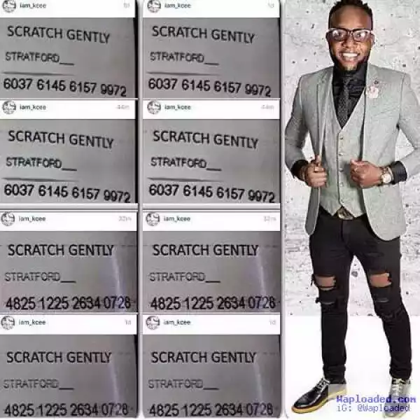 PHOTOs: Fans Blast Kcee Over Fake Recharge Card Give-Away